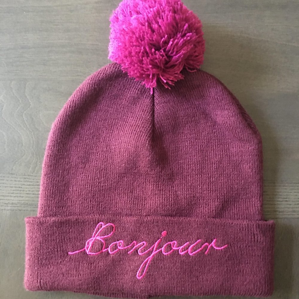 Bonjour Pom Pom Hat